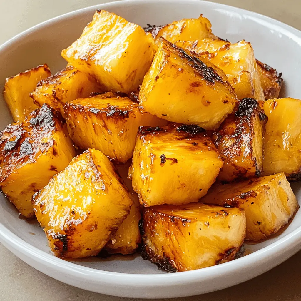Sweet, juicy pineapple gets a delightful char in the air fryer! This Air Fryer Grilled Pineapple recipe is quick and easy, making it the perfect side or dessert for summer barbecues and family gatherings. With a touch of cinnamon and a drizzle of honey, it’s a treat everyone will love. Save this pin for your next cookout to impress your guests!