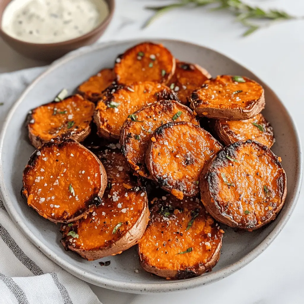 Transform your dinner with these Crispy Smashed Sweet Potatoes! Perfectly seasoned and baked to a golden crunch, these root vegetables are not only delicious but also packed with nutrients. Enjoy them as a side dish for any meal or as a tasty snack. Save this recipe for your next gathering; your guests will love them!