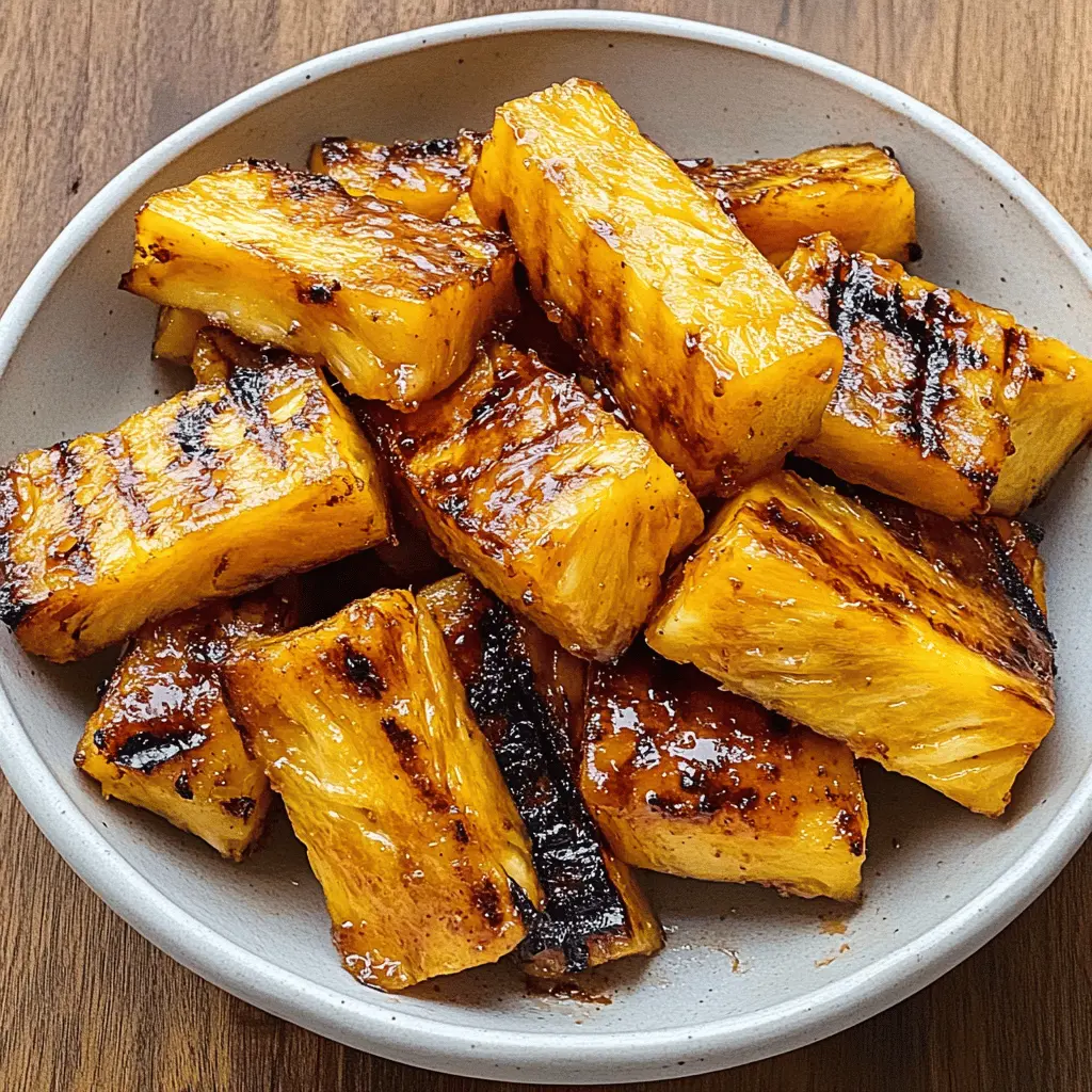 Transform your summer gatherings with this Grilled Caramelized Brown Sugar Pineapple! This simple yet delicious recipe brings out the natural sweetness of fresh pineapple while adding a delightful caramel glaze. Perfect as a dessert or a fruity side, it's sure to impress your guests. Save this recipe for your next barbecue or outdoor party!