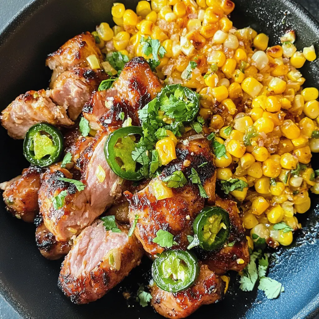 Spice up your dinner with this Blackstone Jalapeno Lime Chicken and Corn recipe! Juicy chicken infused with zesty lime and a kick of jalapeno pairs perfectly with sweet, charred corn. Perfect for a summer BBQ or a quick weeknight meal! Save this pin for a delicious adventure in grilling you won't want to miss!