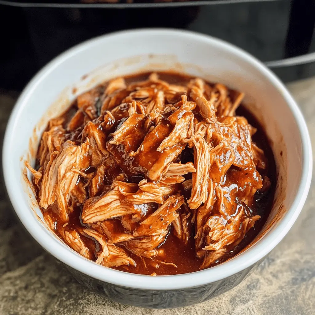 This easy Crock Pot BBQ Chicken recipe is perfect for busy days! Juicy pulled chicken cooked slowly with your favorite BBQ sauce makes for a delicious meal. Serve it on buns for a quick dinner or add it to salads for a tasty lunch. Save this recipe for your next get-together or family night!