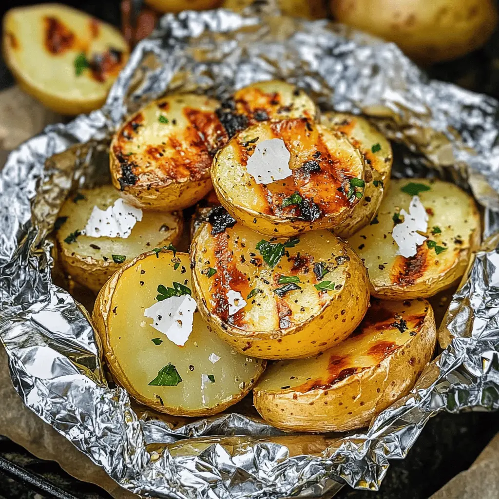 Spice up your grilling game with these tasty Grilled Potatoes in Foil! Perfectly seasoned and packed with flavor, these potato packets make a fantastic side dish for any barbecue. Featuring simple ingredients and easy prep, they're great for outdoor gatherings or family dinners. Save this recipe now for your next cookout!