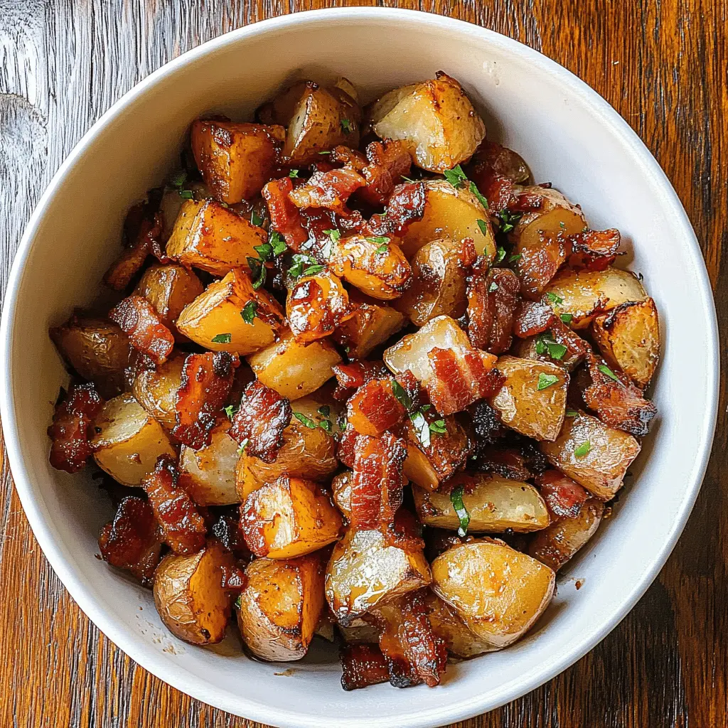 Get ready to make the perfect side dish with these Honey Bacon Roasted Potatoes! The combination of crispy bacon and sweet honey creates a flavor explosion that pairs beautifully with any meal. This easy recipe is ideal for gatherings, family dinners, or a cozy night in. Save this pin to enjoy these delicious potatoes at your next event!