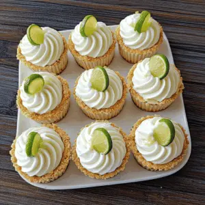 Creamy, tangy, and oh-so-refreshing, these No-Bake Mini Key Lime Pies are the perfect treat for warm days! With a simple crumb crust and a zesty filling, they’re an easy way to impress at gatherings or enjoy a sweet bite at home. Perfect for summer parties or a quick dessert fix. Save this recipe now for a delightful and effortless dessert!