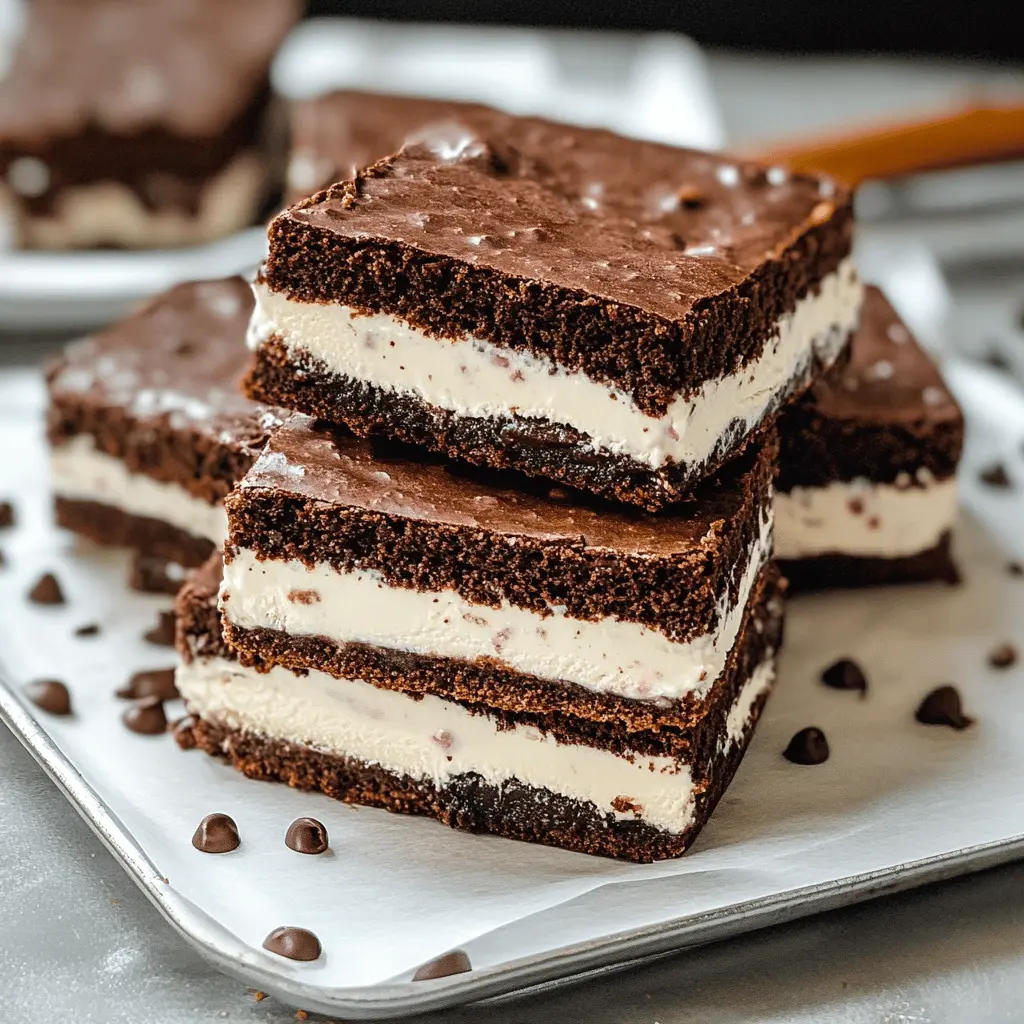 Easy Brownie Ice Cream Sandwich Recipe
