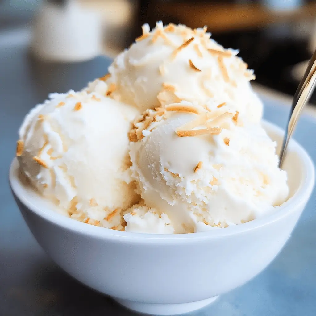 Easy Homemade Coconut Ice Cream Recipe