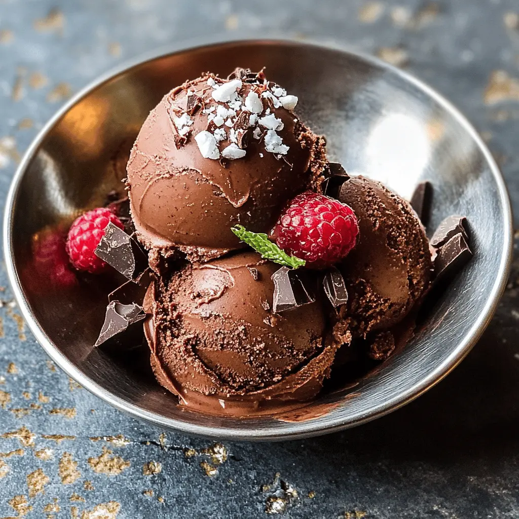 Easy Homemade Chocolate Sorbet Recipe