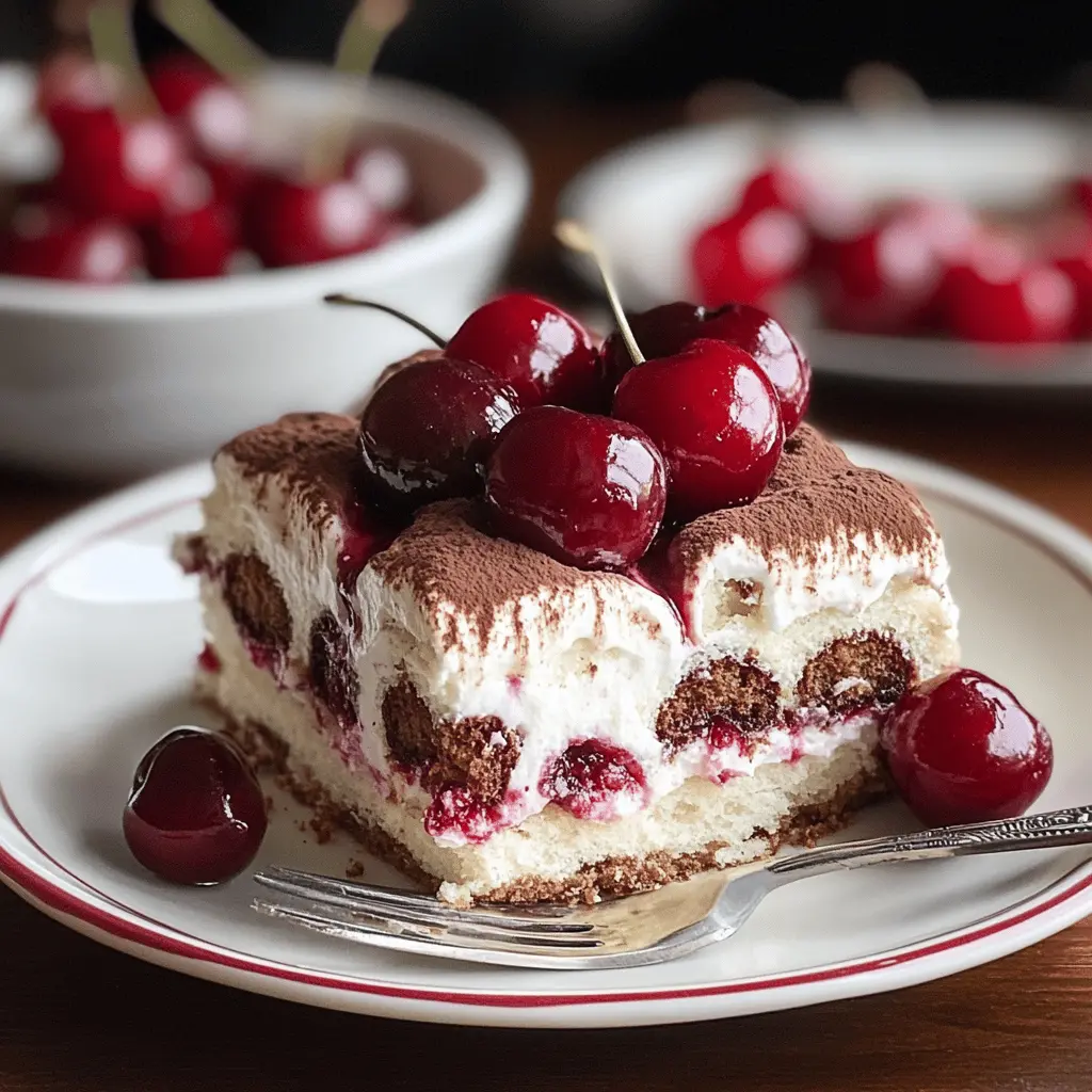 Easy Cherry Amaretto Tiramisu Recipe