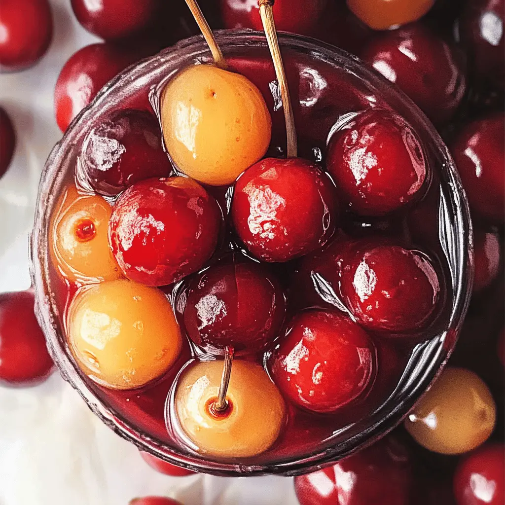 Easy Homemade Amaretto Cherries Recipe