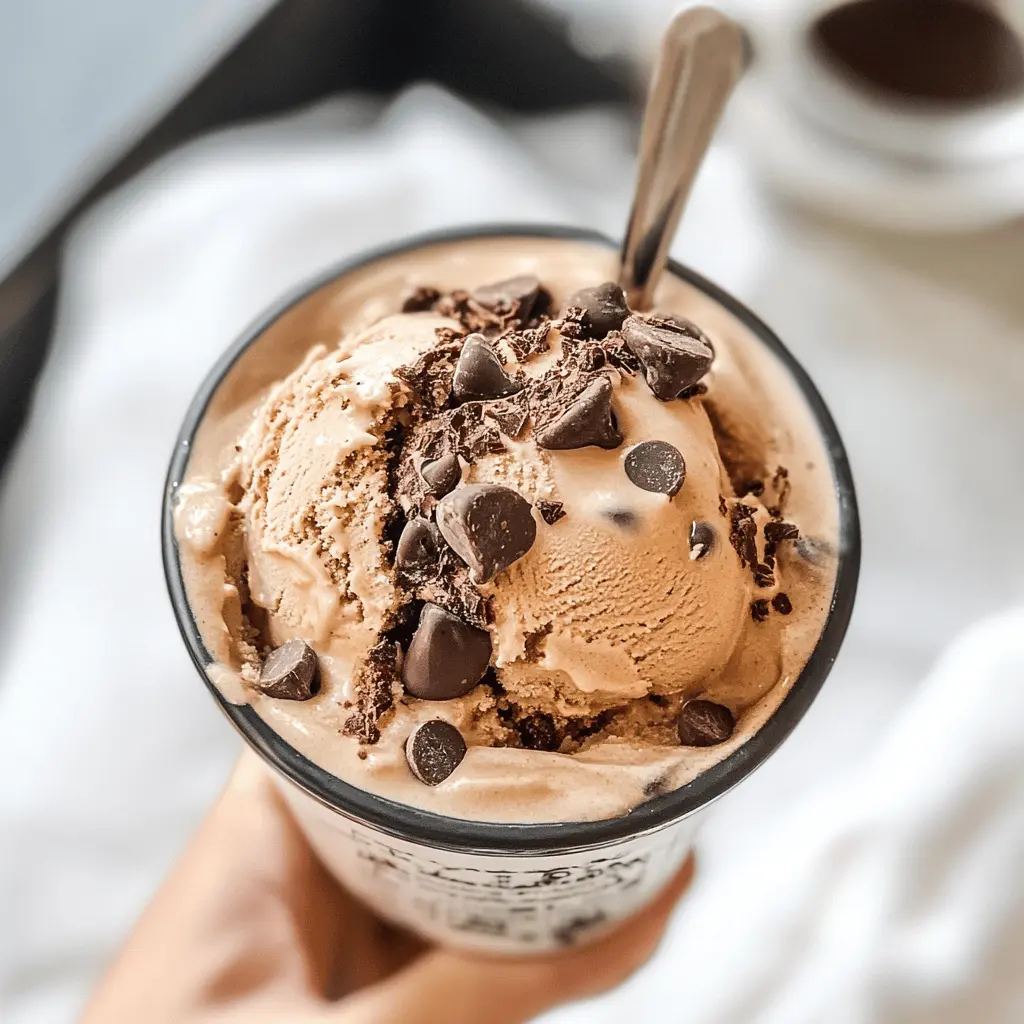 Easy Coffee Chocolate Chip Ice Cream Recipe