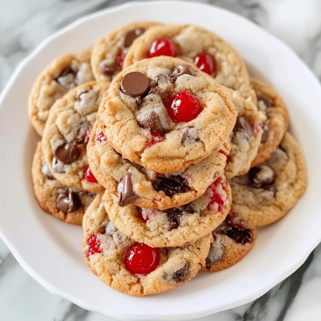 Easy Maraschino Cherry Chocolate Chip Cookies Recipe