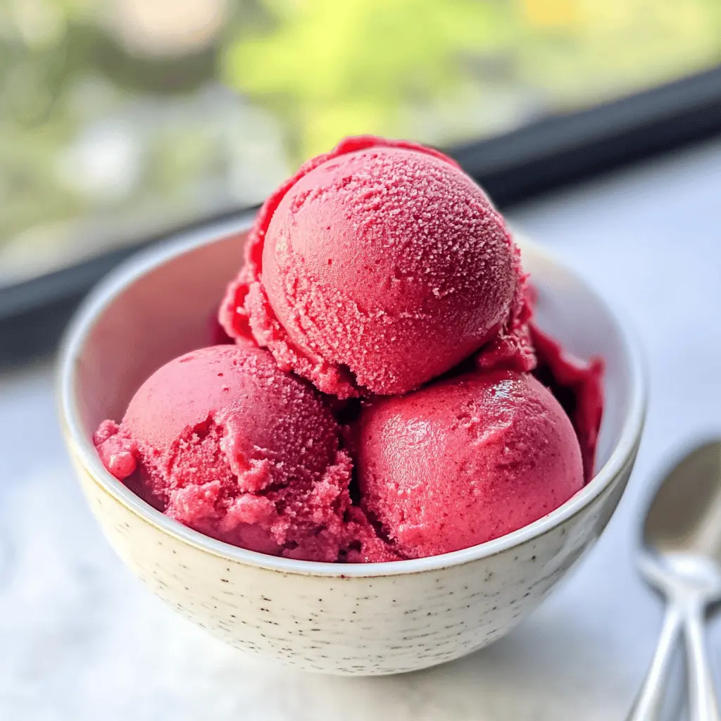 Easy Fresh Cherry Sorbet Recipe