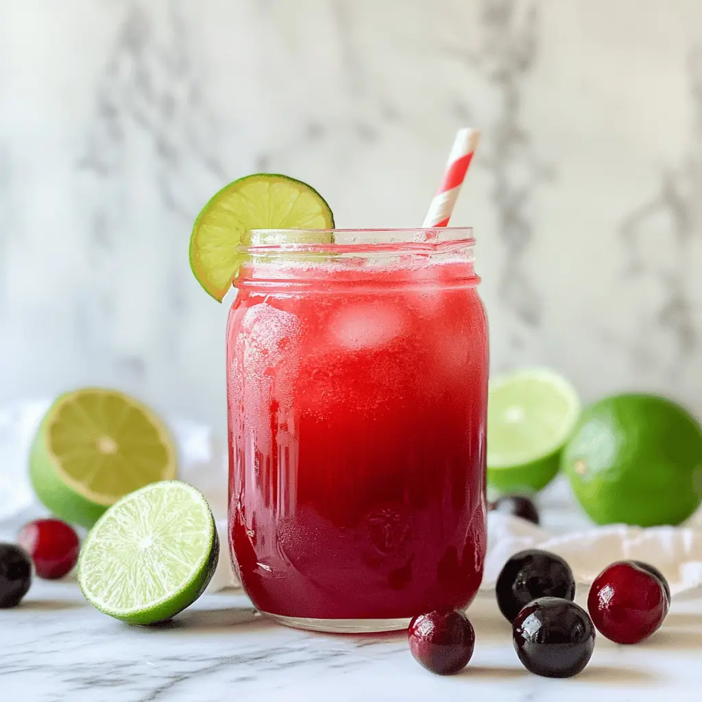 Easy 4-Ingredient Cherry Limeade Recipe