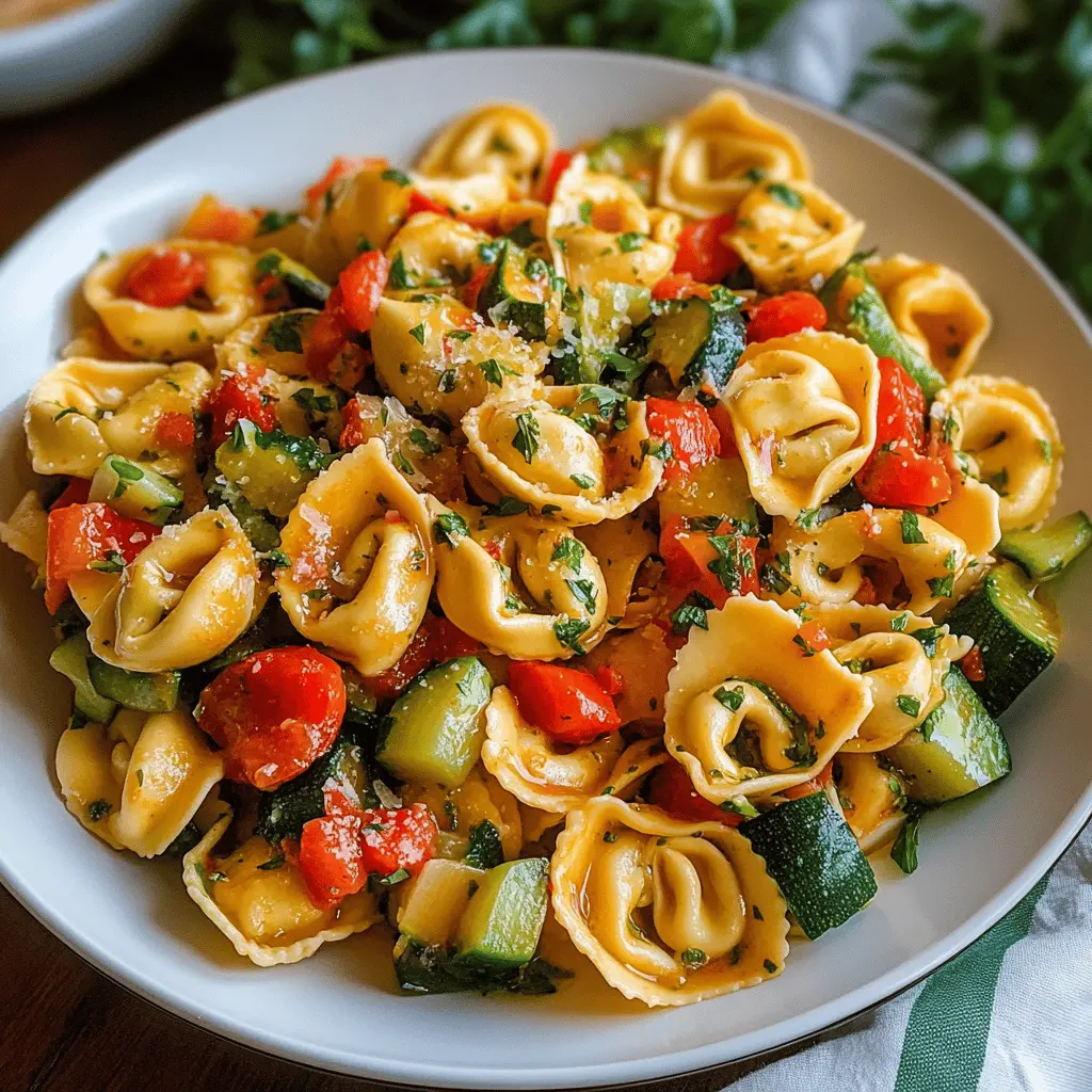 Easy Tortellini With Sautéed Vegetables Recipe