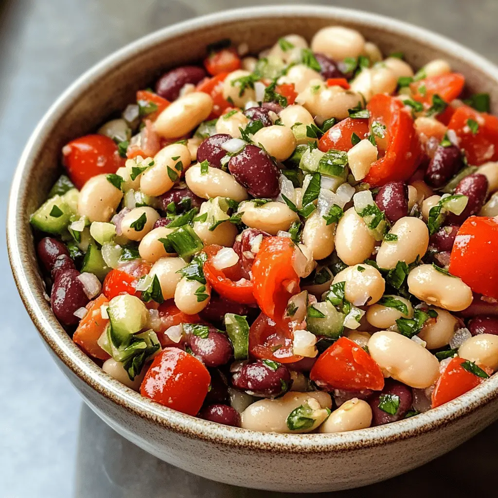Easy Mediterranean Bean Salad Recipe