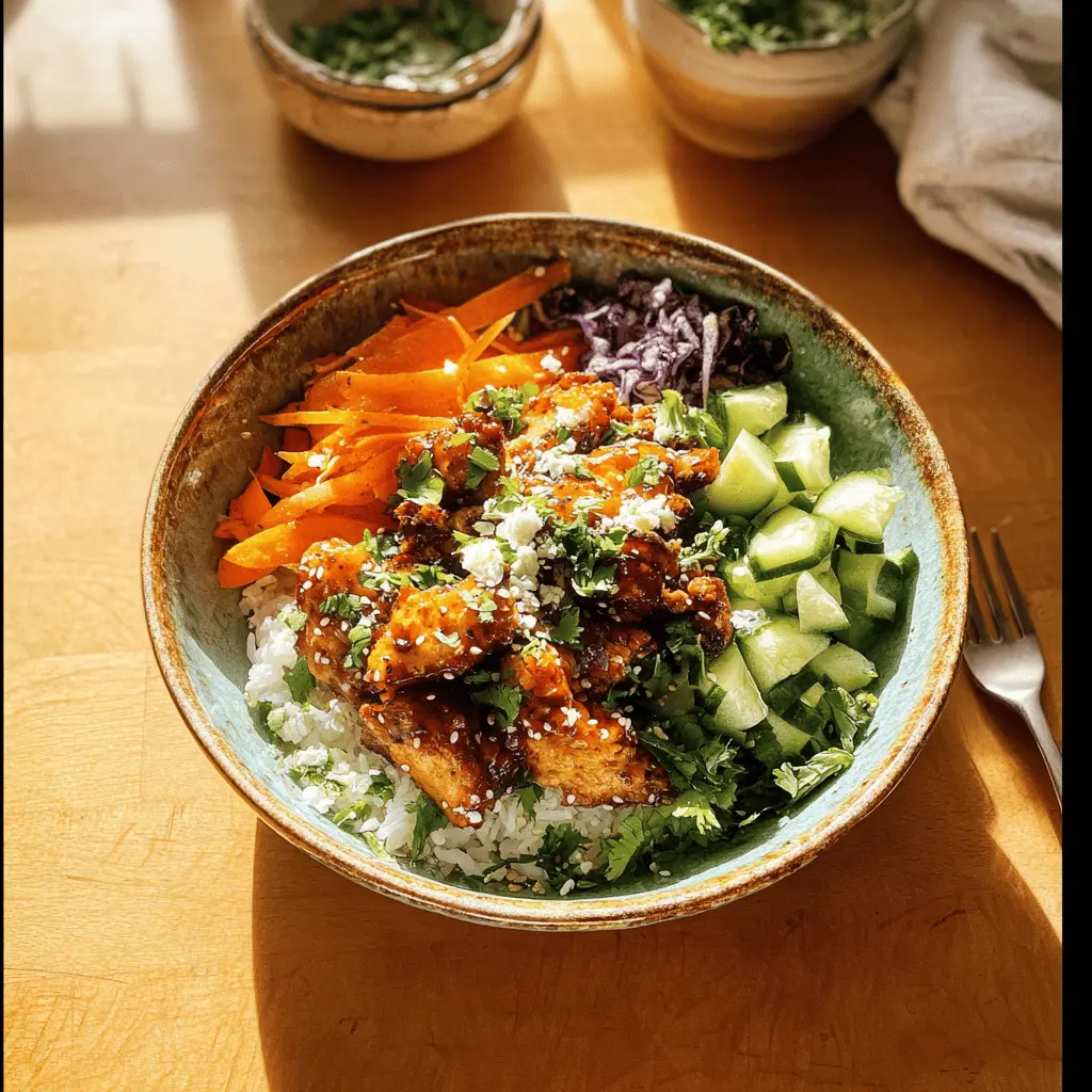 Easy Hot Honey Chicken Bowls Recipe