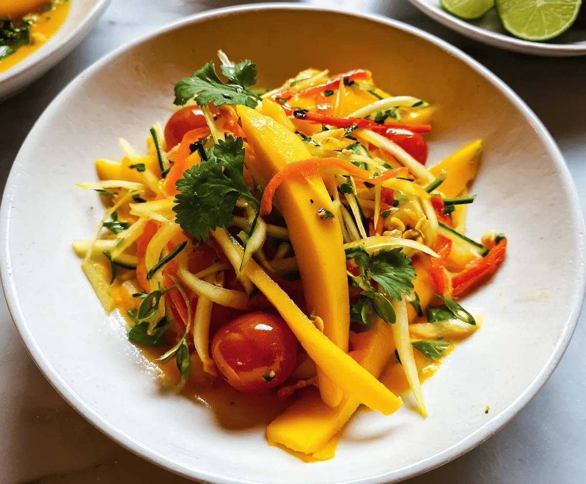 Easy Sweet and Spicy Thai Mango Salad Recipe