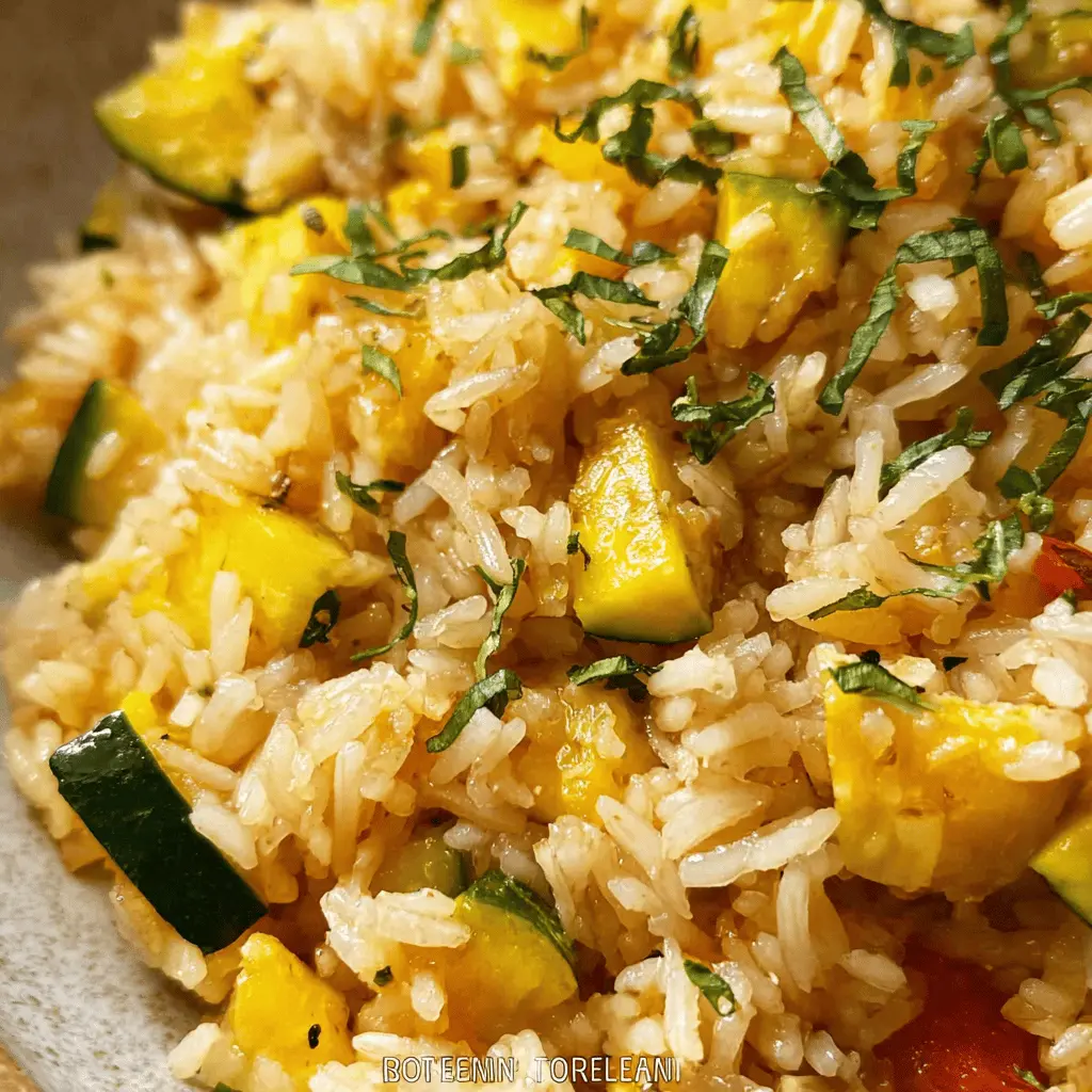 Easy Summer Squash Rice Recipe for a Healthy Side