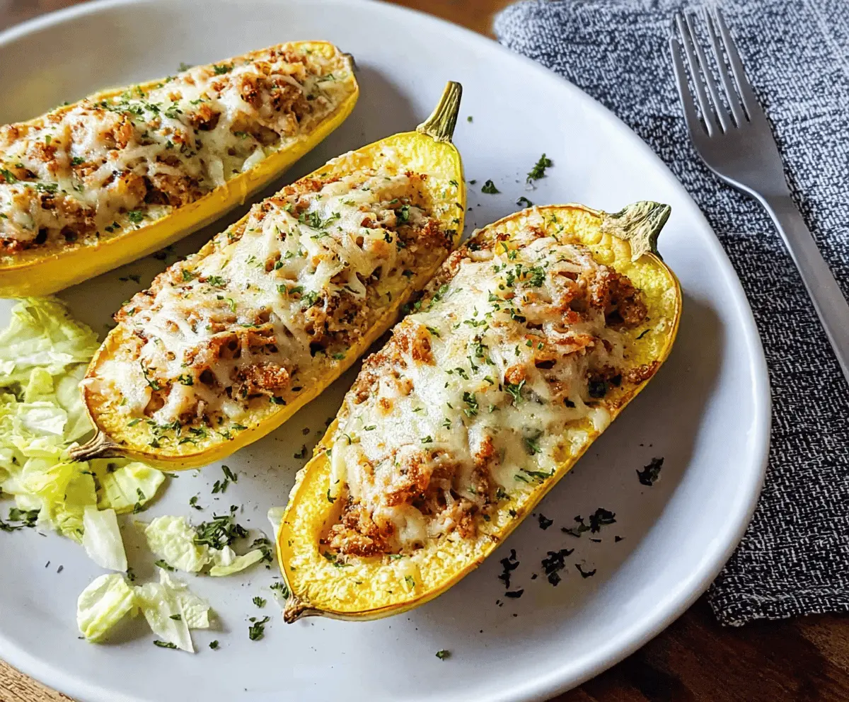 Cheesy Stuffed Yellow Squash Recipe