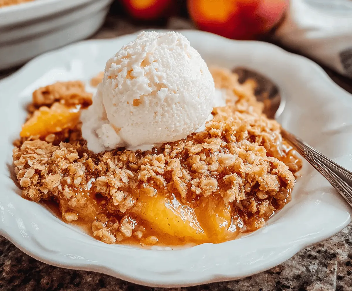 Easy Homemade Peach Crisp Recipe