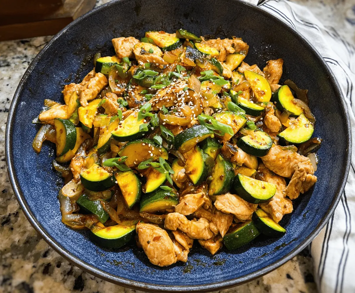 Easy Chicken Zucchini Stir Fry Recipe