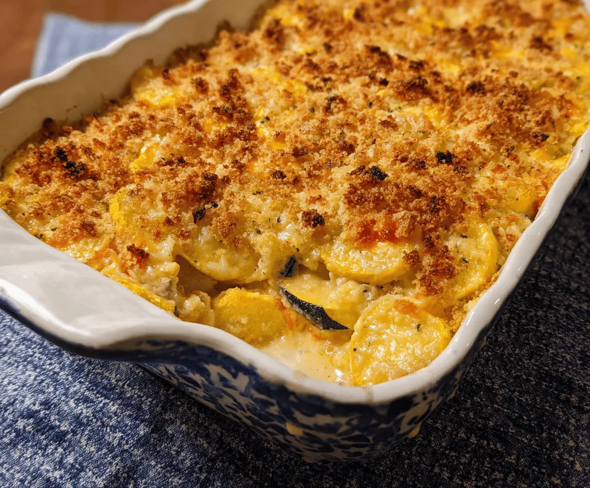 Easy Yellow Squash Casserole Recipe