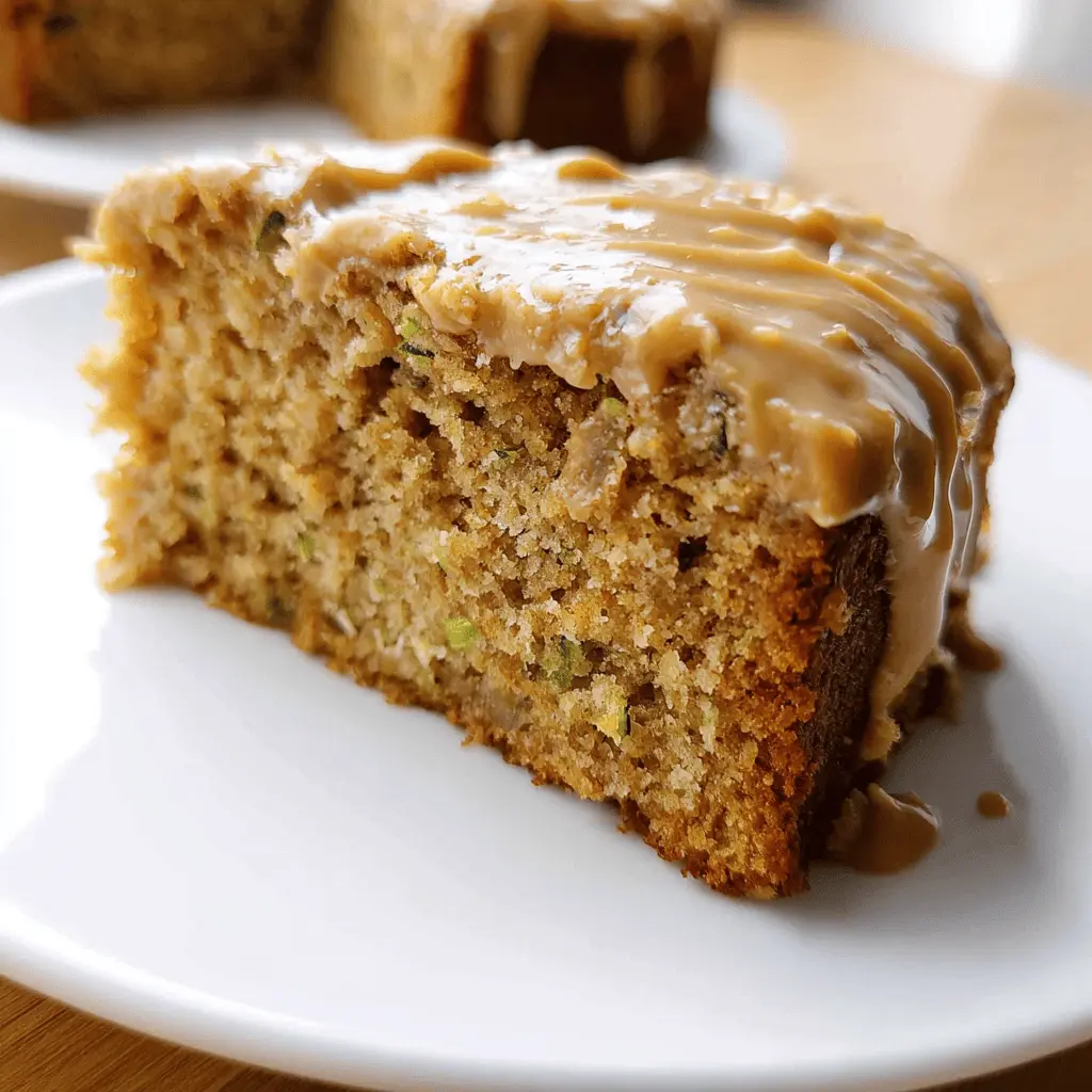Moist Peanut Butter Zucchini Cake Recipe