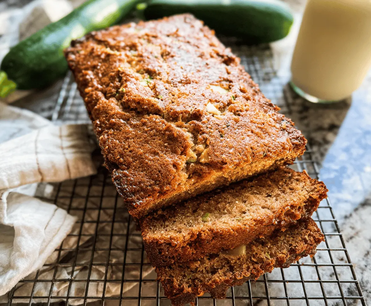 Moist Apple Zucchini Bread Recipe