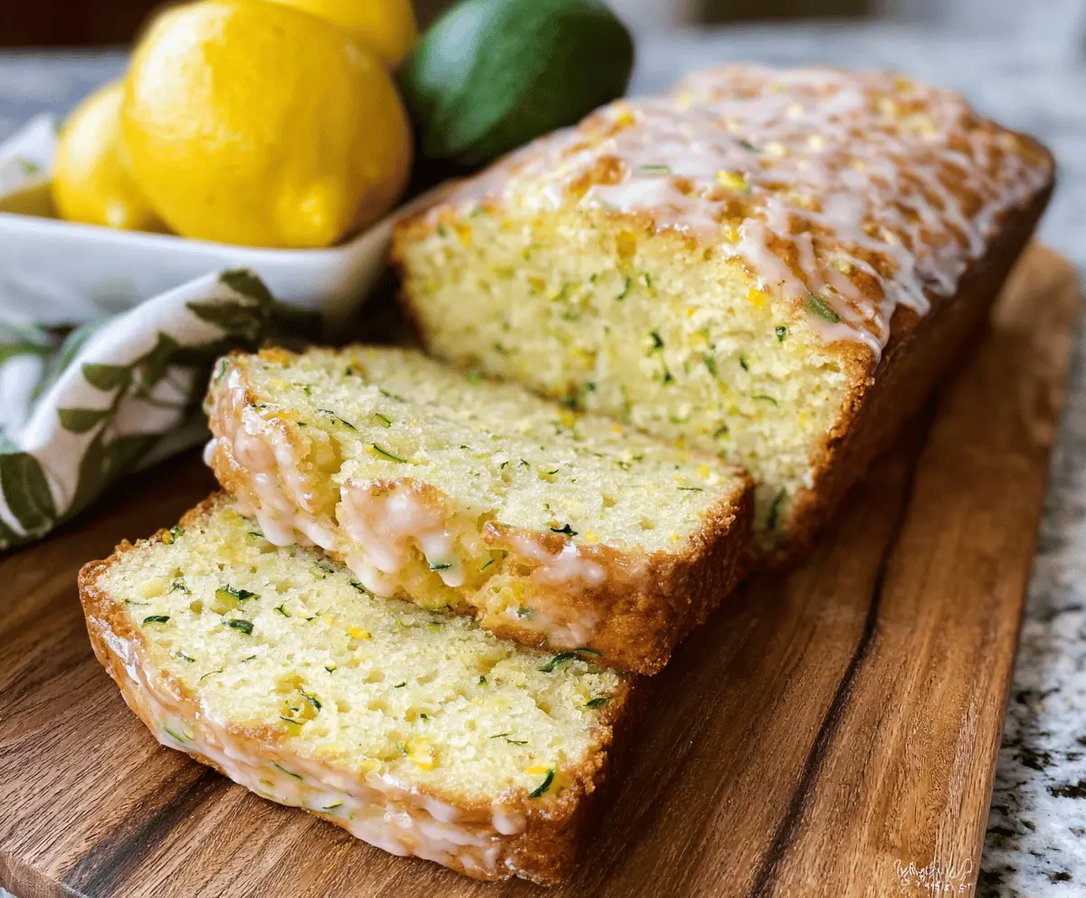 Moist Lemon Zucchini Bread Recipe