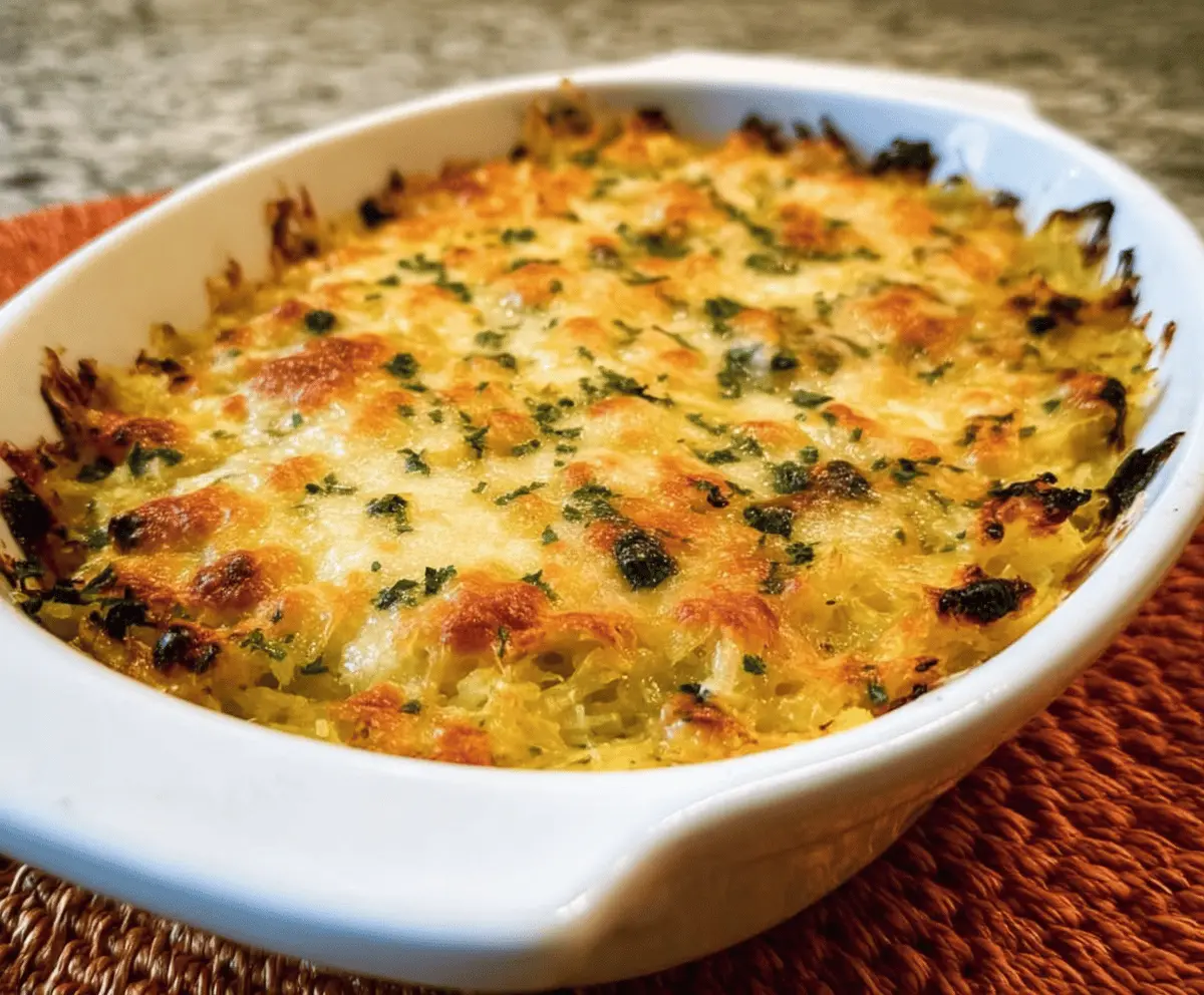 Healthy Spaghetti Squash Au Gratin Recipe