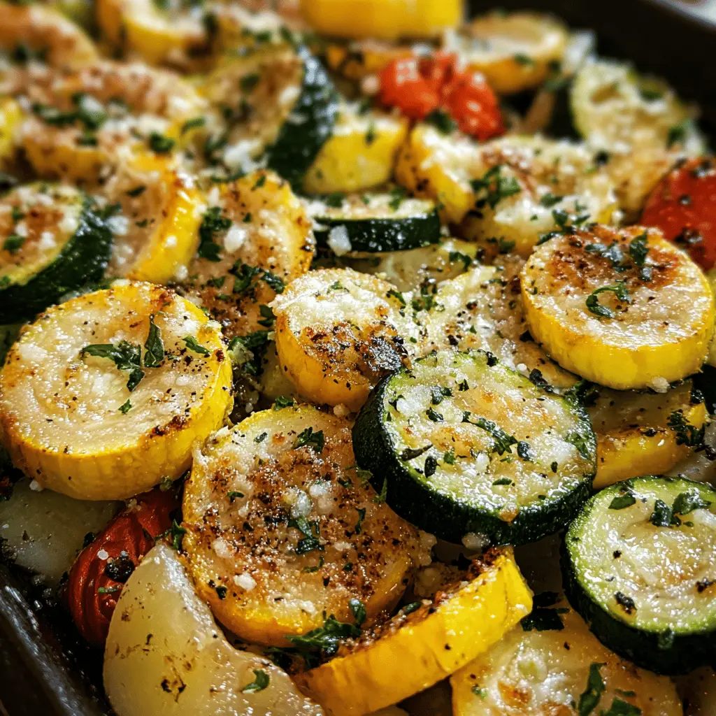 Garlic Parmesan Zucchini and Squash Medley Recipe