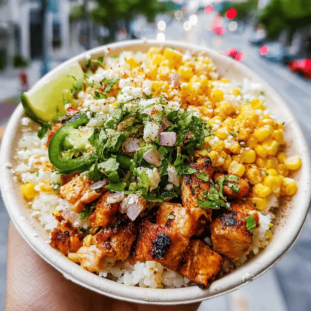 Easy Street Corn Chicken Rice Bowl Recipe