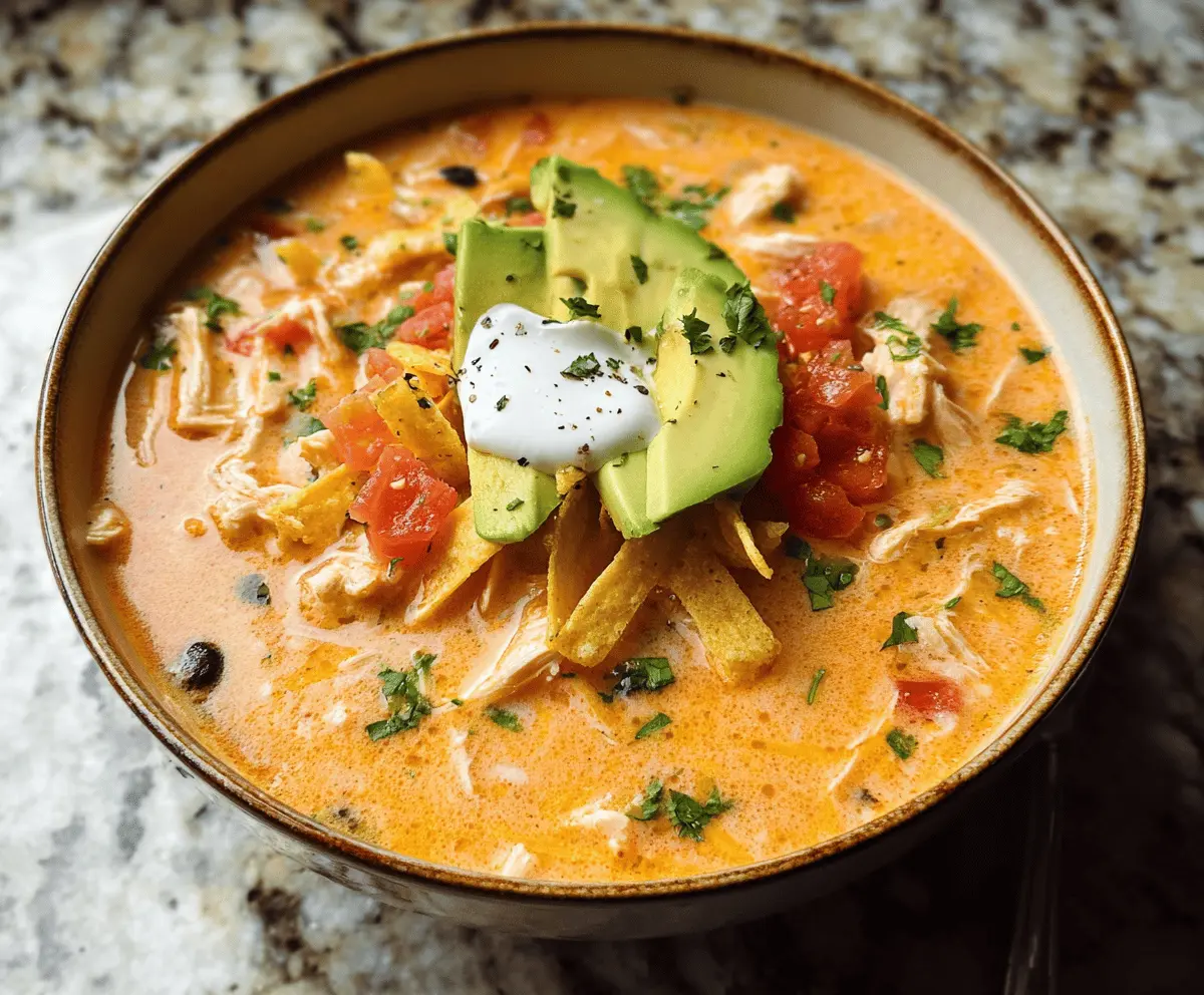 Creamy Chicken Tortilla Soup Recipe Easy and Cozy