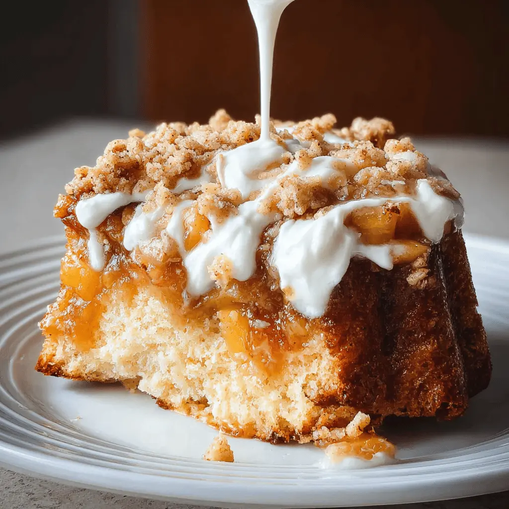 Cream Cheese Peach Cobbler Pound Cake Recipe