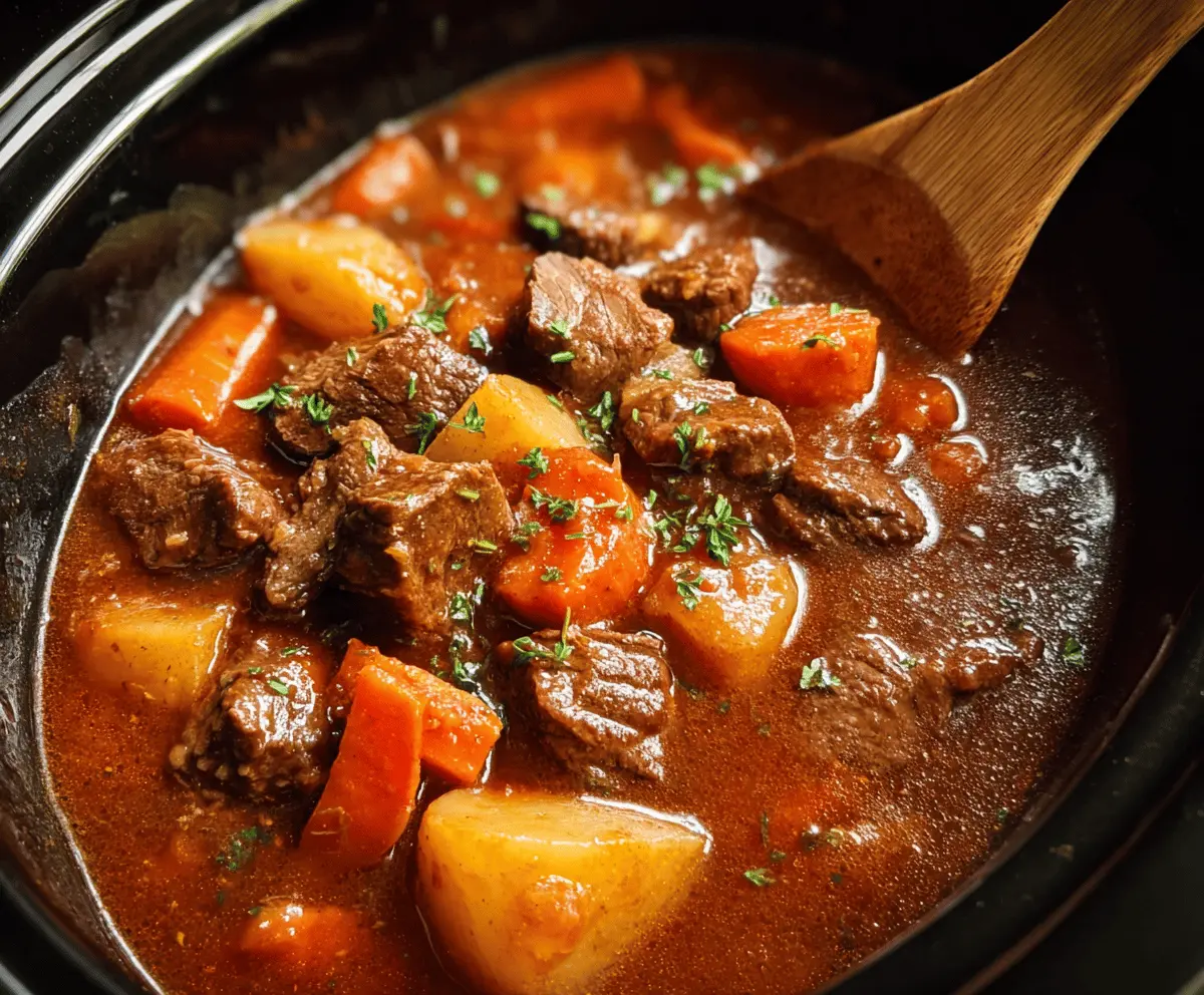 Easy Crock Pot Beef Stew Recipe for Dinner