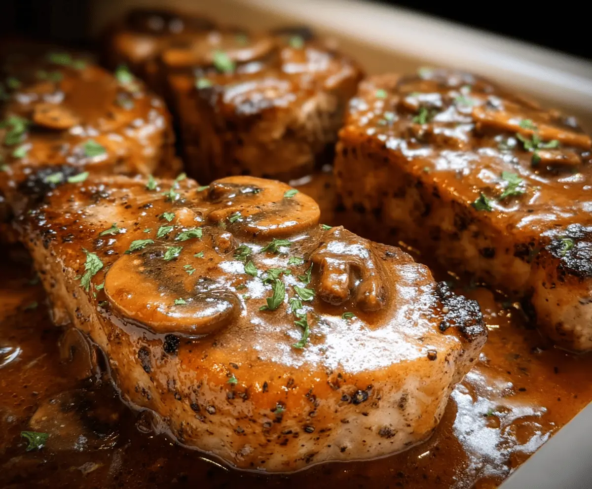 Easy Crock Pot Smothered Pork Chops Recipe