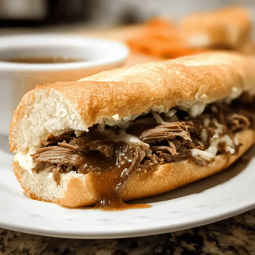 Easy Crockpot French Dip Recipe for Tender Beef