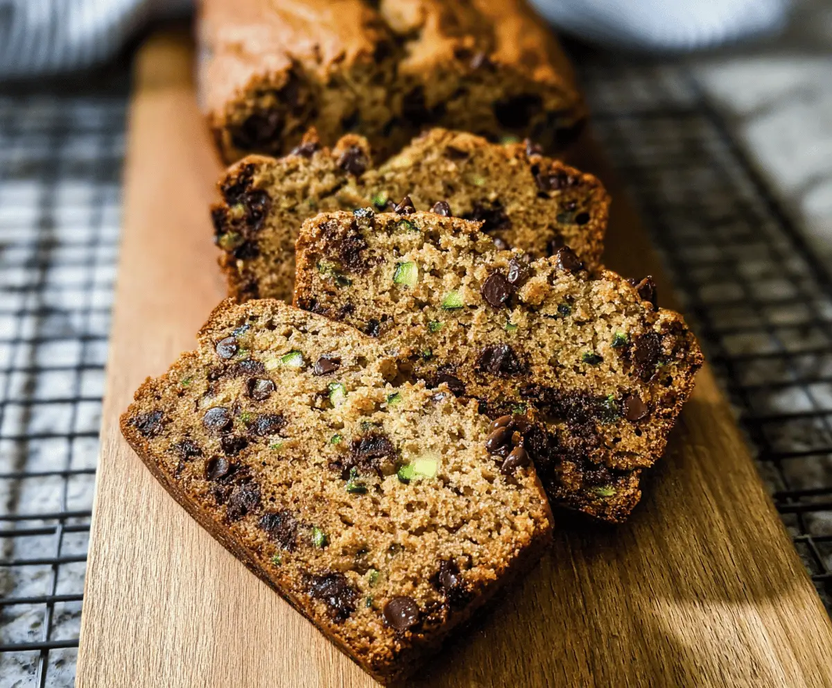 Moist Chocolate Chip Zucchini Bread Recipe