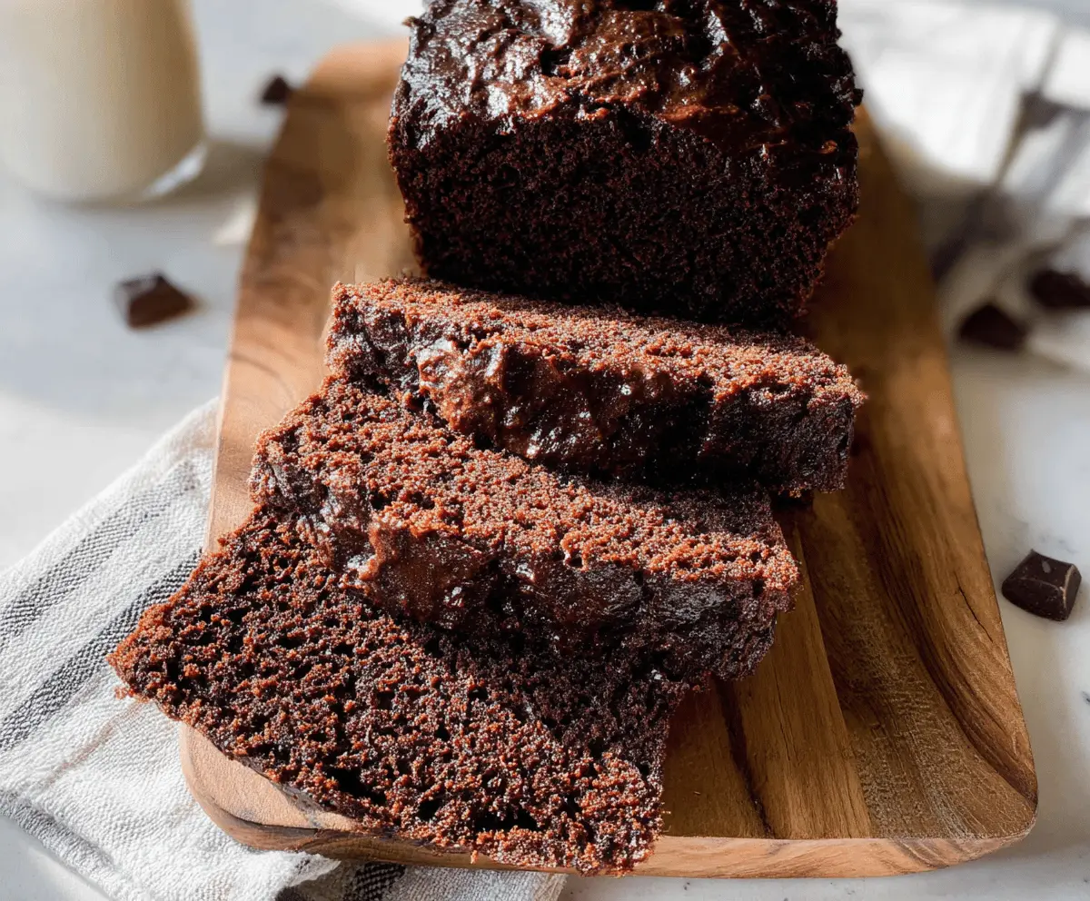 Healthy Chocolate Zucchini Bread Recipe