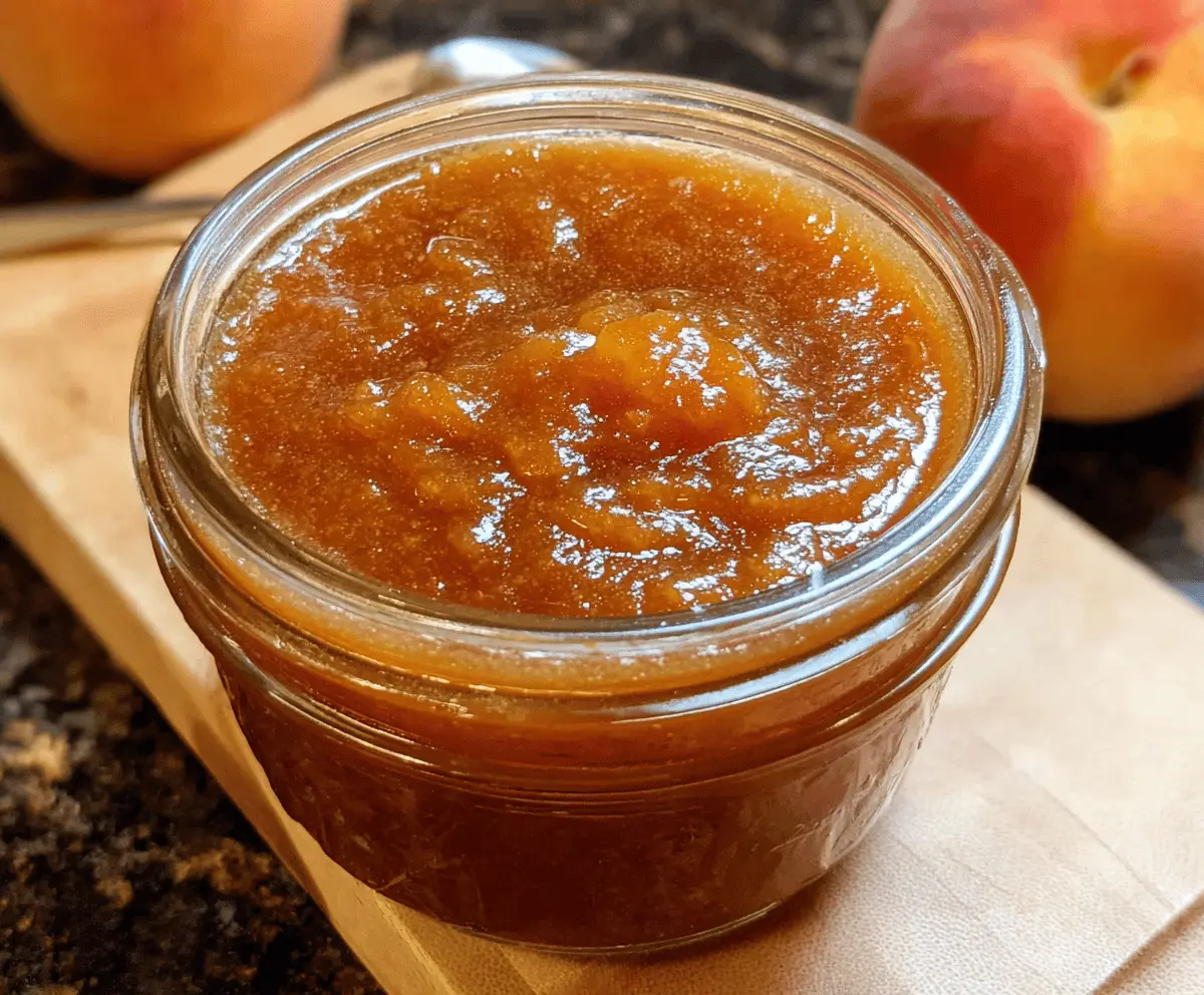 Easy Homemade Peach Butter in a Crockpot