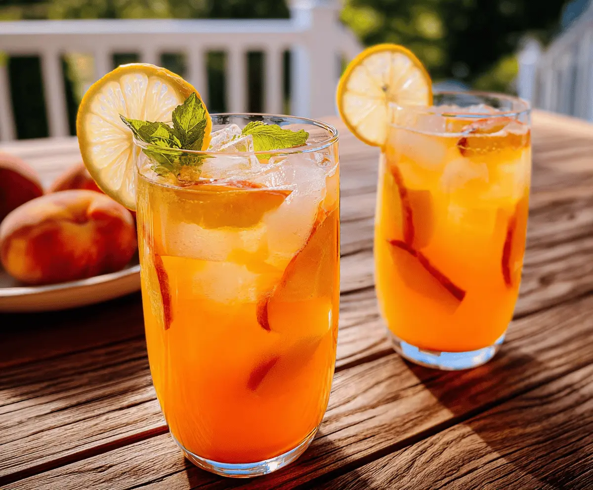 Refreshing Peach Lemonade Recipe for Summer