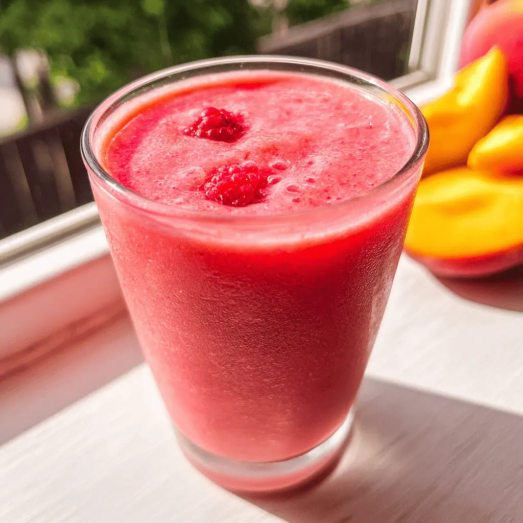 Refreshing Raspberry Peach Smoothie Recipe