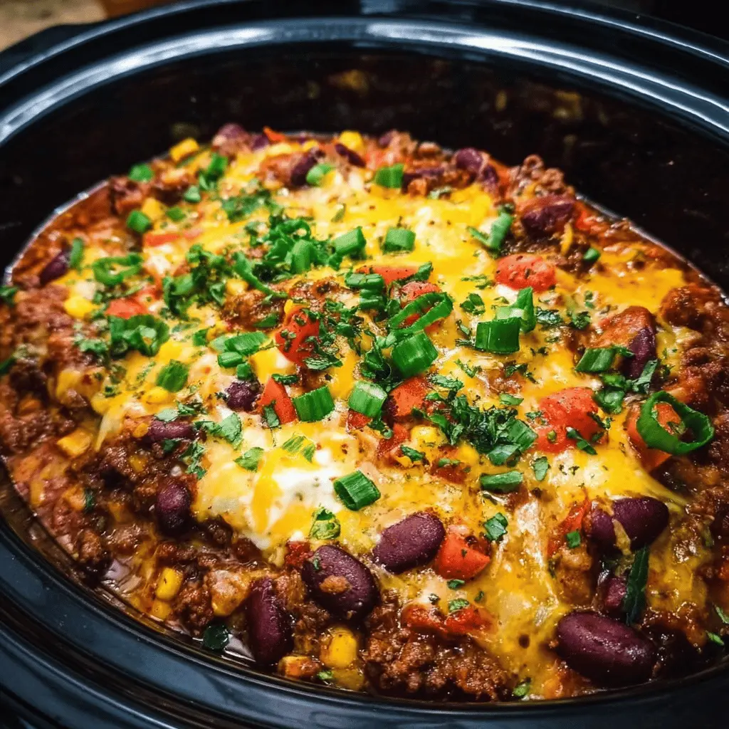 Easy Slow Cooker Cowboy Casserole Recipe