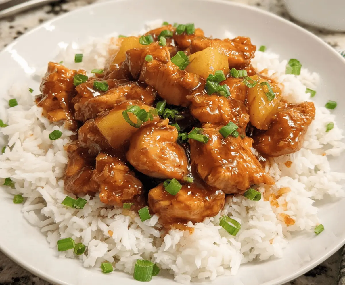 Easy Sweet Hawaiian Crockpot Chicken Recipe