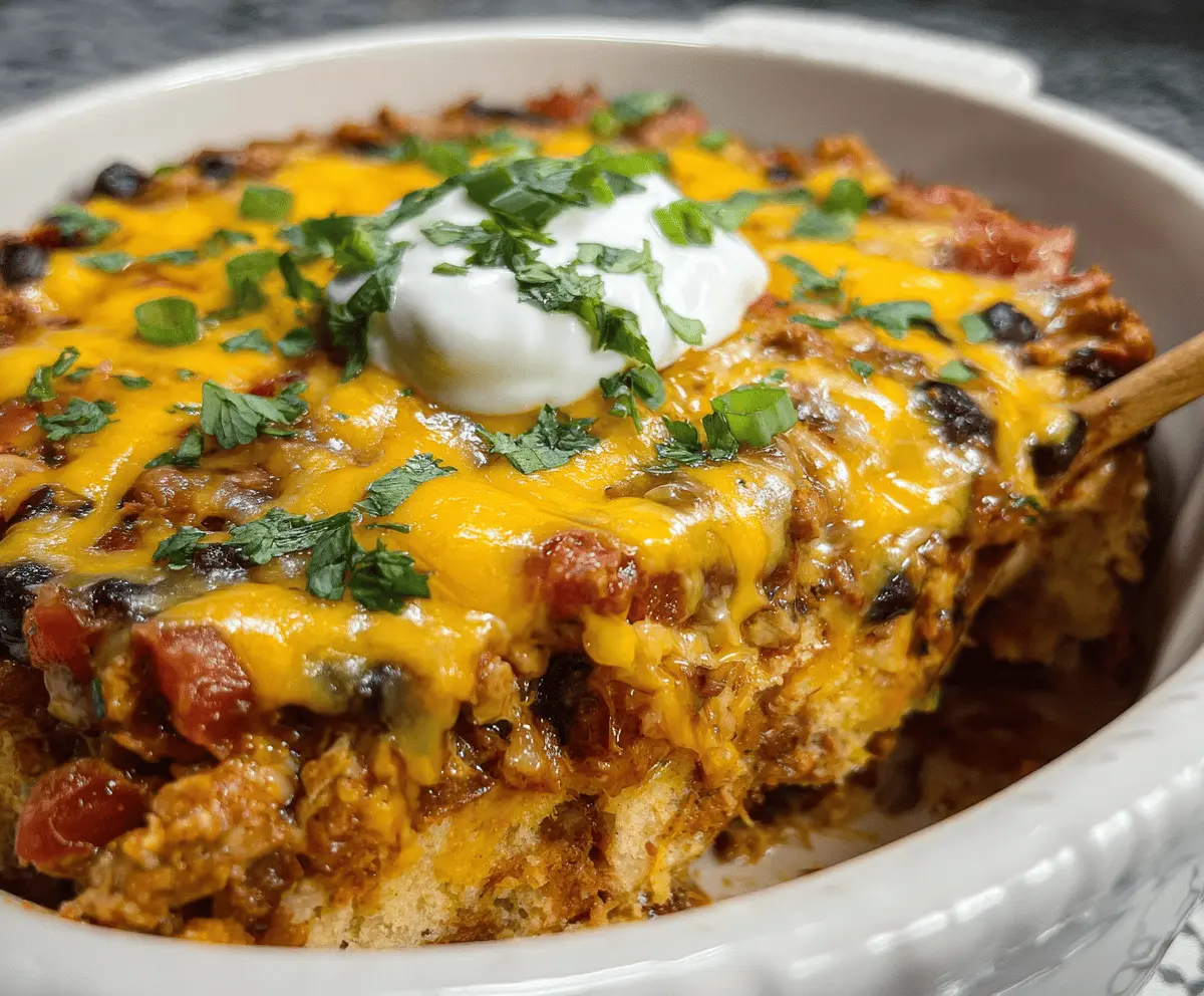 Easy Crockpot Taco Casserole Recipe