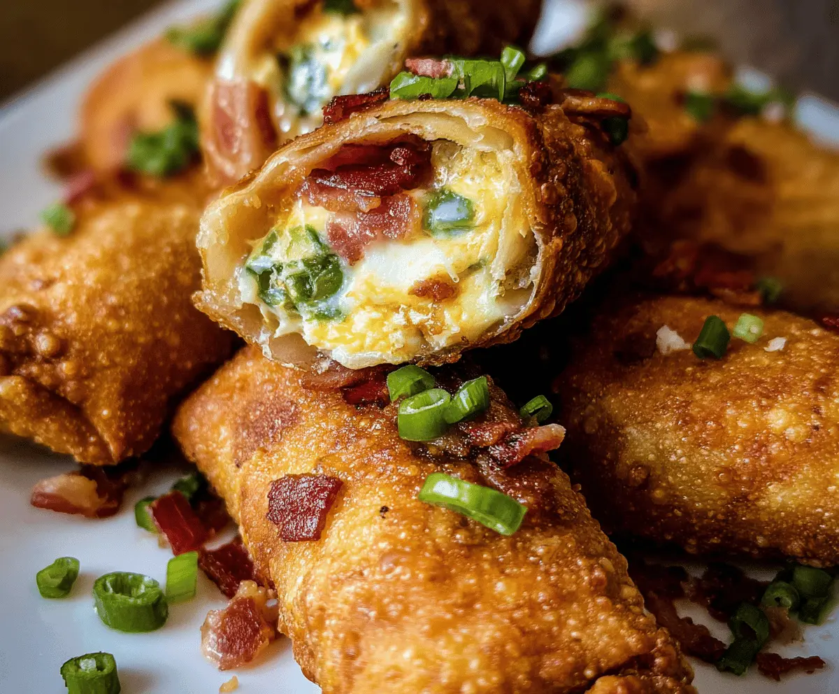 Crispy Bacon Jalapeño Popper Eggrolls Recipe