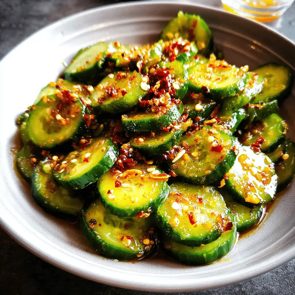 Easy Spicy Cucumber Salad with Zesty Kick