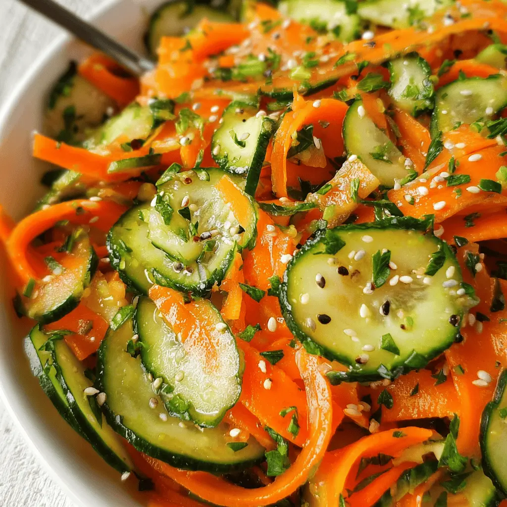 Fresh Carrot and Cucumber Salad Recipe