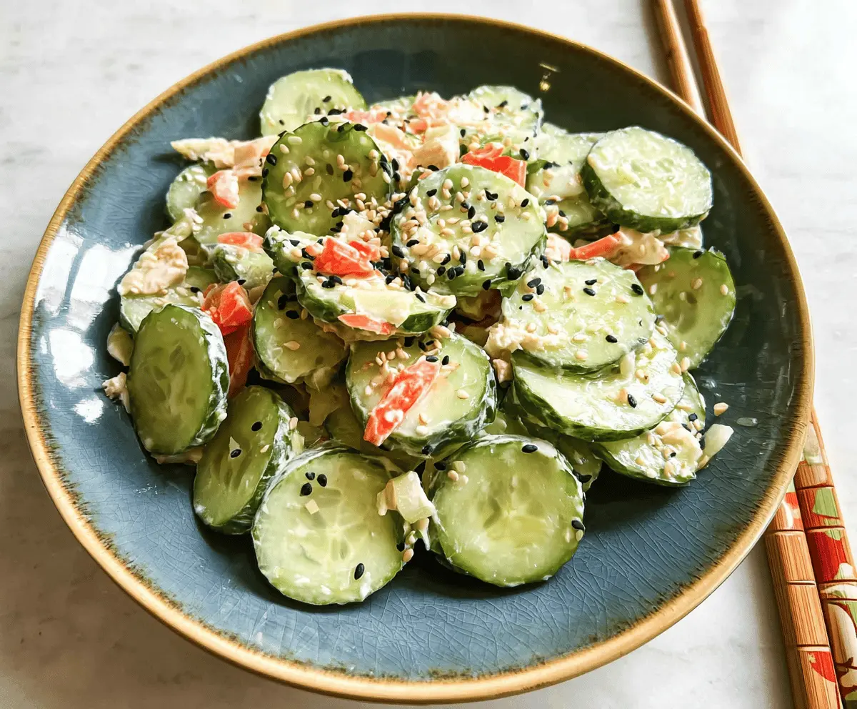 Easy California Roll Cucumber Salad Recipe