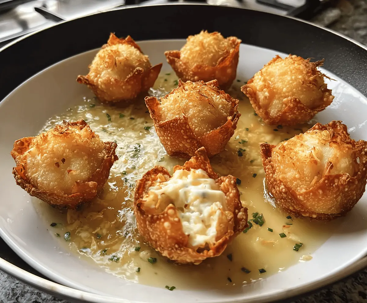 Crispy Crab Rangoon Bombs with Creamy Filling